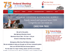 Tablet Screenshot of federalheatingco.com